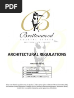 Architectural Regulations May 2012