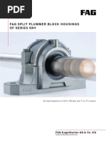 Fag Split Plummer Block Housings of Series SNV