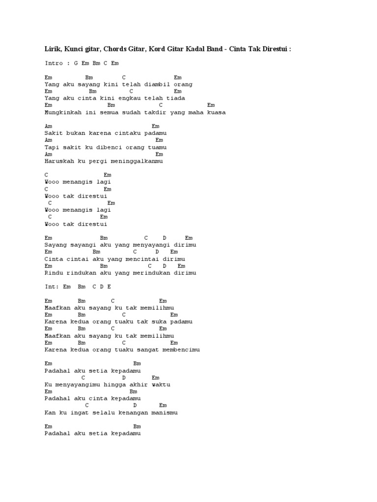 Lirik Pdf