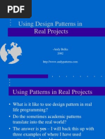 Download Using Design Patterns in Real Projects by tcab22 SN11154597 doc pdf