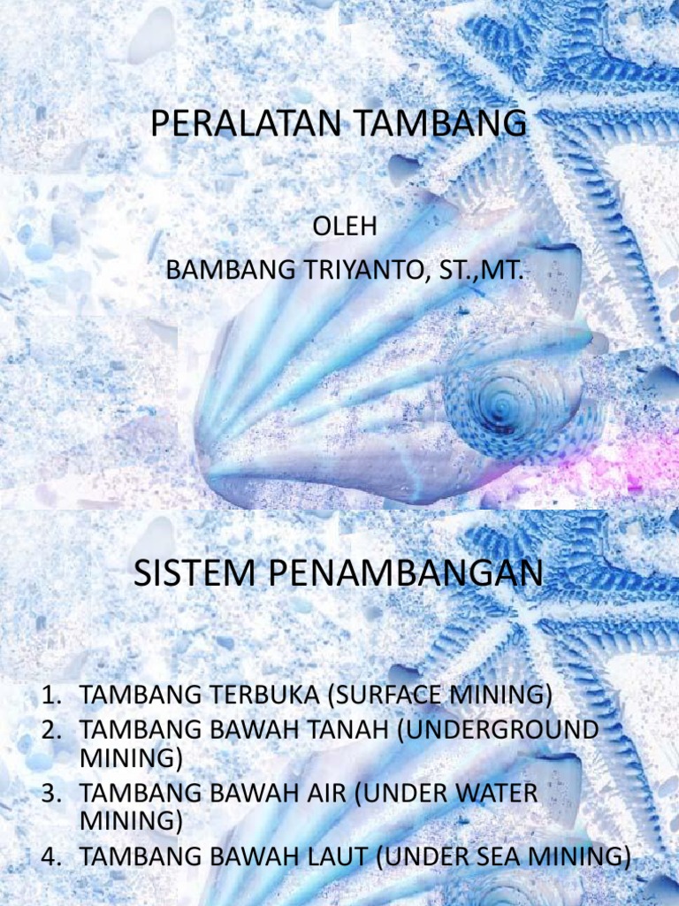 Peralatan Tambang PDF