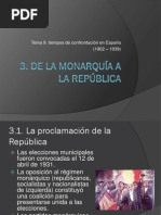 De La Monarquia a La Republica