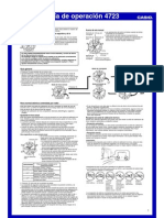 Manual Reloj Casio Wave Receptor qw4723