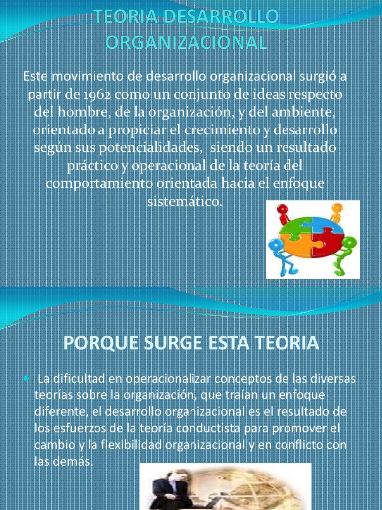 Teoría del Desarrollo Organizacional | PDF | Desarrollo organizacional ...