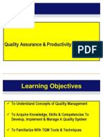 Quality Assurance & Productivity Management