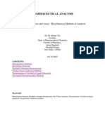 Diazotization, KF Titrations