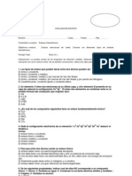 Prueba Enlace Quimico 3º Electivo