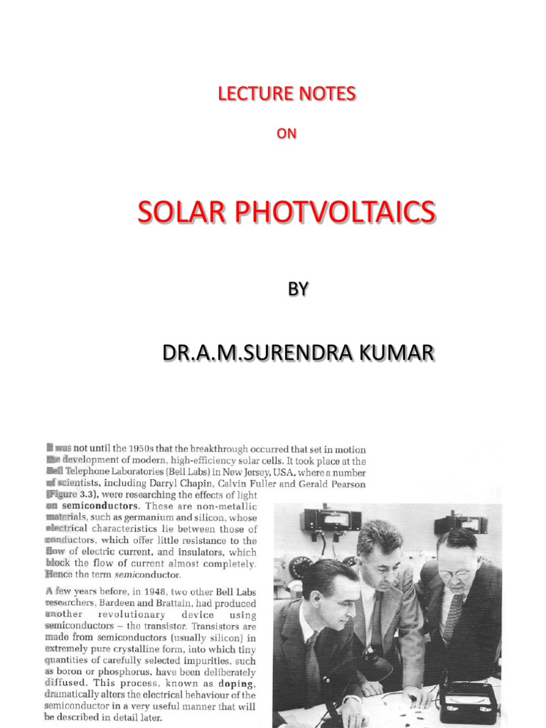 Understanding Solar Cell Functionality | PDF | Photovoltaics ...