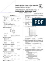 Examen 2 Grado Primaria