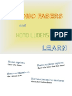 How Homo fabers and Homo Ludens Learn - Gamifying Learning