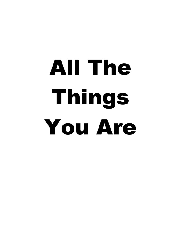 Real Book All The Things You Are