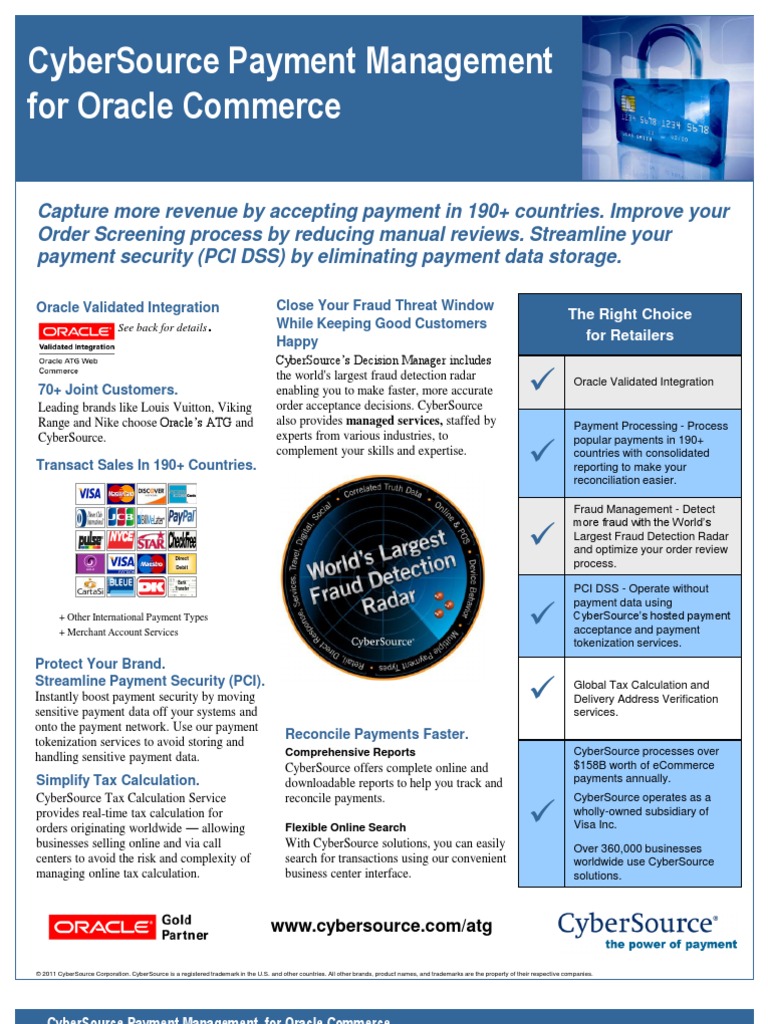 CyberSource Payment Management Overview | PDF | Payment Card Industry ...