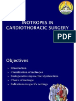 Inotropes in Cardiothoracic Surgery