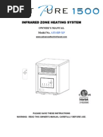 Download Heat Pure 1500 Infrared Heater Owners Manual by InfraredHeatStore SN111597198 doc pdf