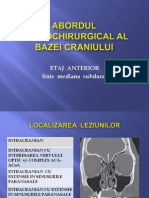 Abordul Neurochirurgical Al Bazei Craniului