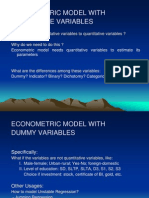 Econometric Model With Qualitative Variables