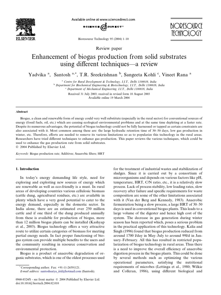 master thesis biogas