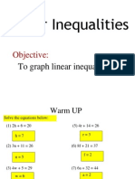 Linear Inequalities Graphing