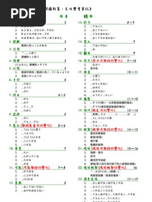 日文完全掌握3級文法問題對策 文法學習筆記 Ericrex Pdf