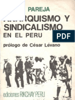 Anarquismo y Sindicalismo en El Peru - Piedad Pareja