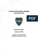 Memoria y Balance de La Temporada 2011-12 de Boca Juniors