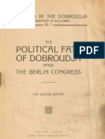 The political fate of Dobroudja after the Berlin Congress