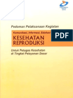 Pedoman Pelaksanaan Kegiatan KIE Kespro Petugas Kesehatan TK Yandas PDF
