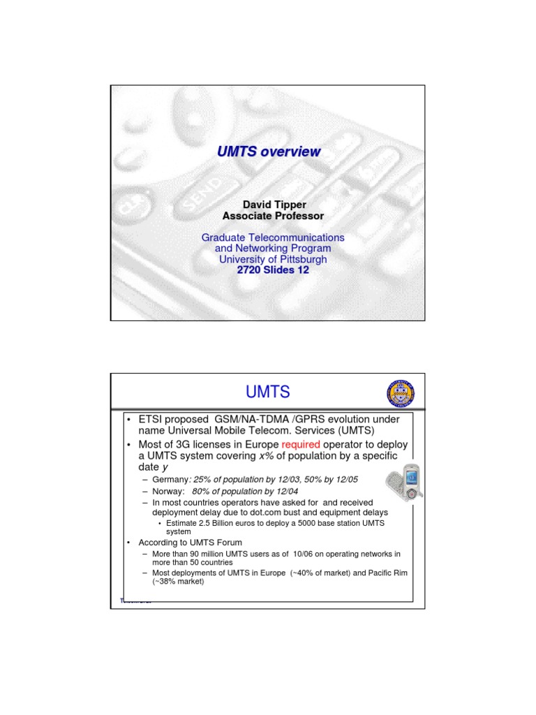 UMTS Overview | PDF