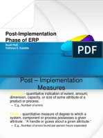 Post-Implementation Phase of ERP: Sunit Patil Vishwas S. Kamble