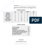 Reporte de Cuidado Pastoral Jul, Ago, Sept 2012