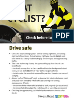 Cycle Safety Visibility Leaflet