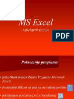 MS Excel Predavanja