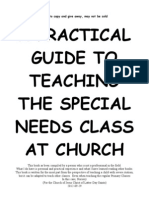 A Practical Guide to Teaching Special Needs Class at Church - Part 1