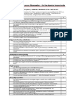 Appendix 5i - OfSTED 2011 LessonObservationCheckListv2.1