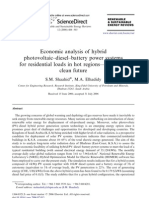 Economic analysis of hybrid photovoltaic–diesel