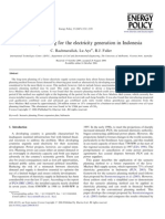 Scenario Planning for the Electricity Generation in Indonesia