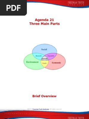 Agenda 21 Three Main Parts Pdf Sustainability Virtue