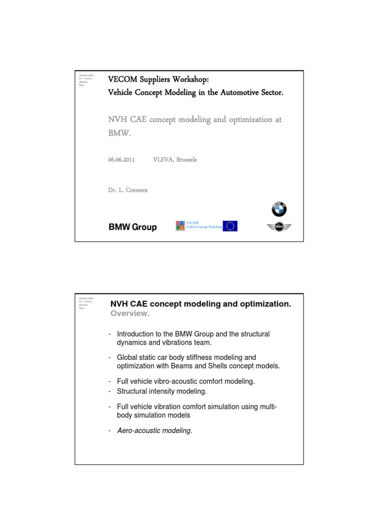 BMW NVH Optimization Techniques | PDF | Mathematical Optimization | Axle