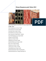 Daftar Harga Bangunan(Analisis BOW)
