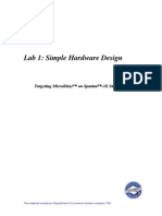 Lab 1: Simple Hardware Design: Targeting Microblaze™ On Spartan™-3E Starter Kit