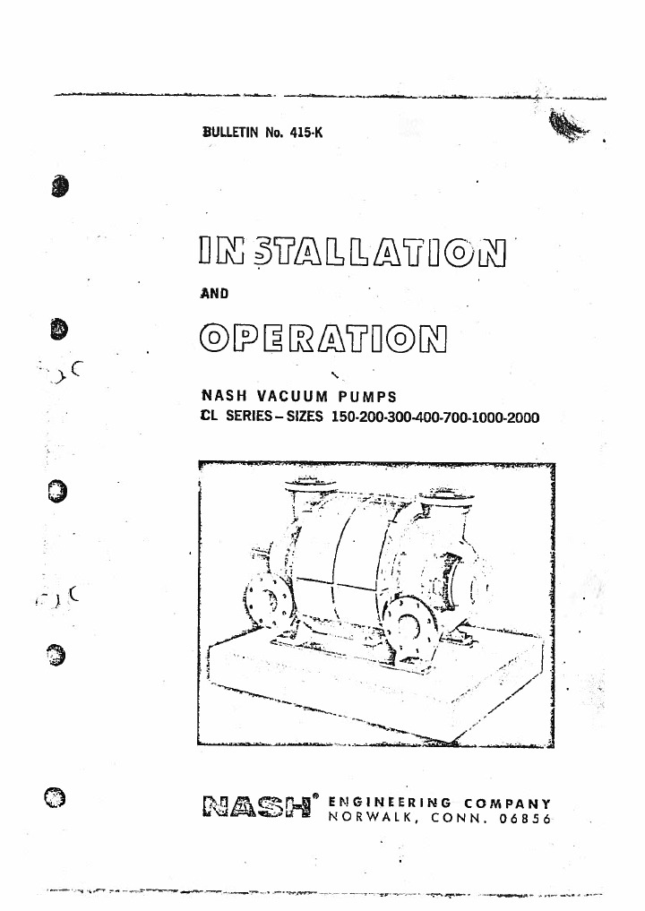 NASH Vacuum Pump Manual Nature