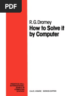 How To Solve It by Computer - R G Dromey PDF