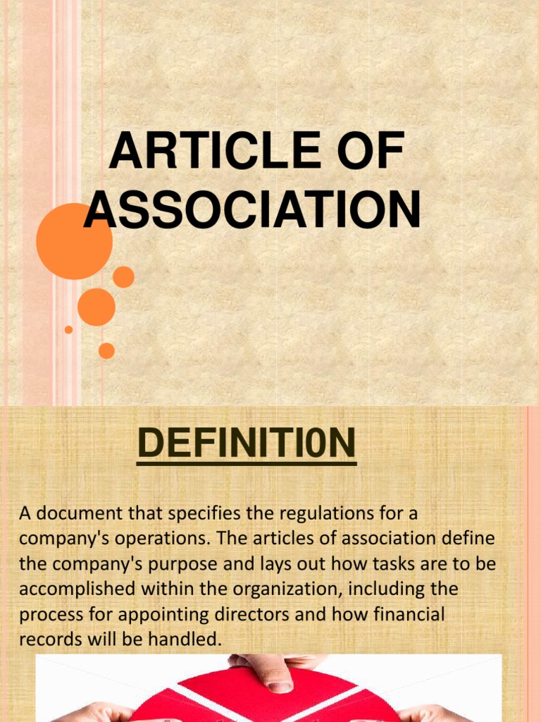 Understanding Articles of Association | PDF | Articles Of Association ...