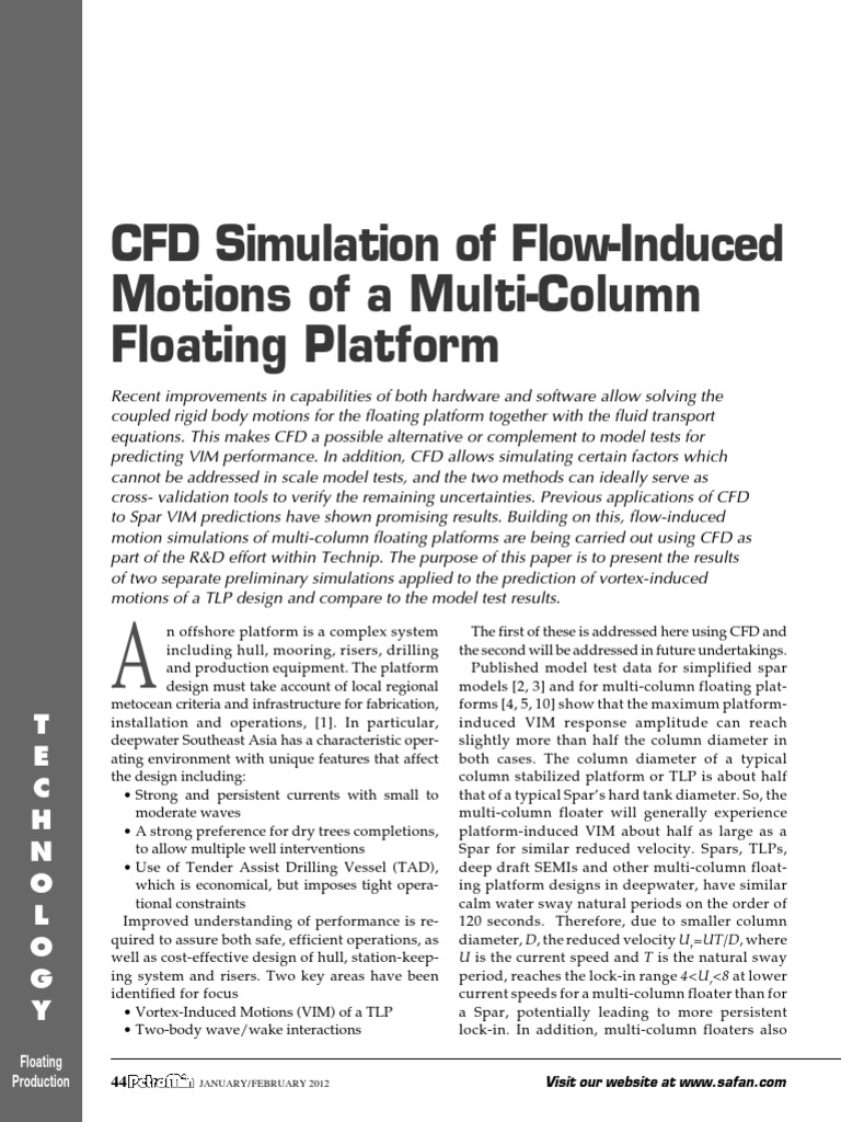 CFD Simulation of Flow-Induced PDF | PDF | Computational Fluid Dynamics ...