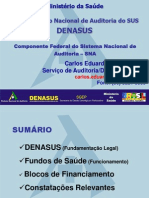 Denasus - Fundos de Sade - Blocos de Financiamento