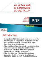 Detection of Low Ppb Levels of Chlorinated HC by GC-PID (11.7)A