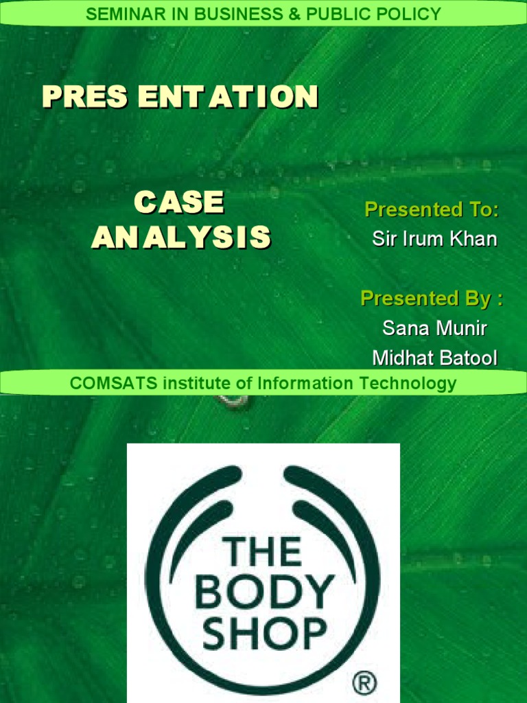 The body shop assignment picture