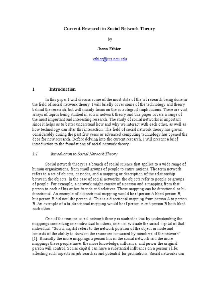Advances in Social Network Theory | PDF | Social Network | Social Group