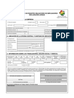 Formulario Registro Obligatorio Empleadores Con Instrucivo