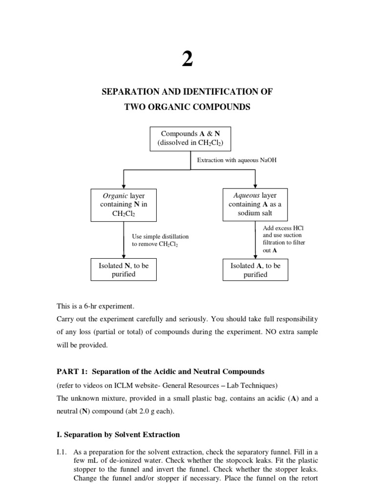 Chemistry module 6 separation of a mixture of solid essay image